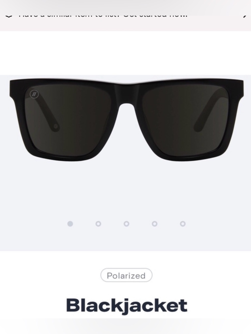 BLENDERS POLARIZED ROMEO BLACKJACKET SUNGLASSES GLOSS BLACK JACKET UNISEX